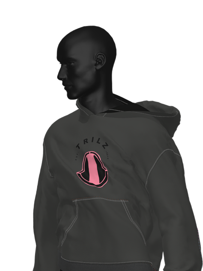 Monogram Distressed Hoodie